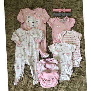 *Baby Girls So Much Loved Pink & Gray Set*